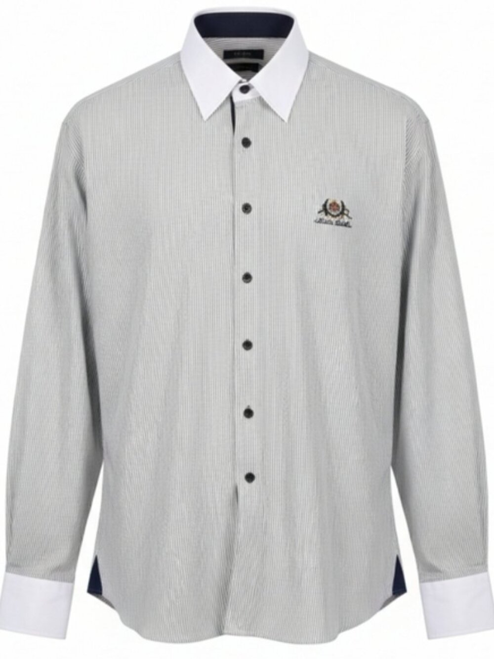 Absolute Rebellion Light Blue Pinstripe Mens SZ XXL Long Sleeve Button Up Shirt